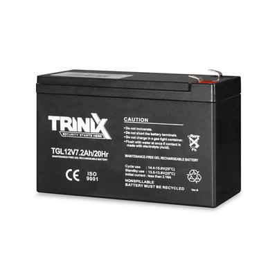 Акумуляторна батарея гелева 12В 7.2Аг Trinix TGL12V7.2Ah/20Hr GEL (44-00060) 44-00060 фото