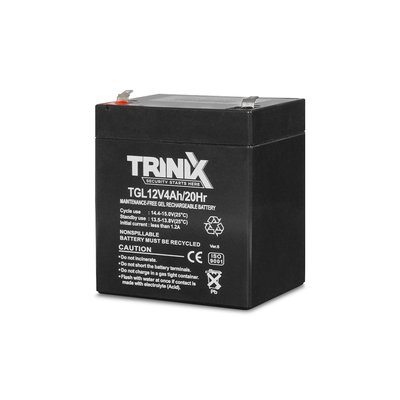 Акумуляторна батарея гелева 12В 4Аг Trinix TGL12V4Ah/20Hr GEL (44-00062) 44-00062 фото