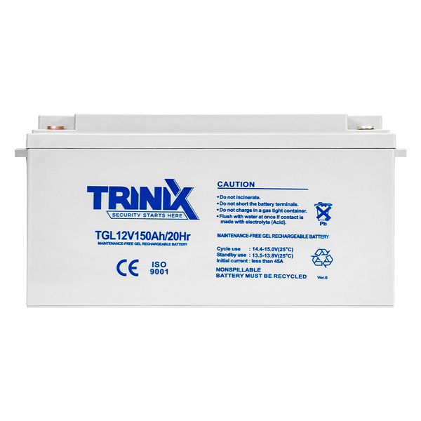 Акумуляторна батарея гелева 12В 150Аг Trinix TGL12V150Ah/20Hr GEL (44-00013) 44-00013 фото