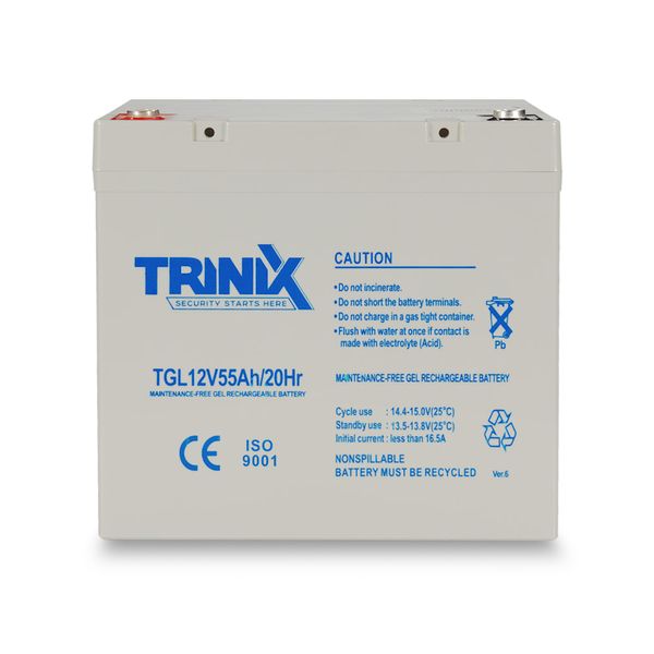 Акумуляторна батарея гелева 12В 55Аг Trinix TGL12V55Ah/20Hr GEL (44-00016) 44-00016 фото