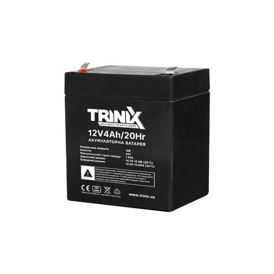 Trinix 12V4Ah/20Hr AGM Акумуляторна батарея 12В 4Аг свинцево-кислотна (44-00040) 44-00040 фото