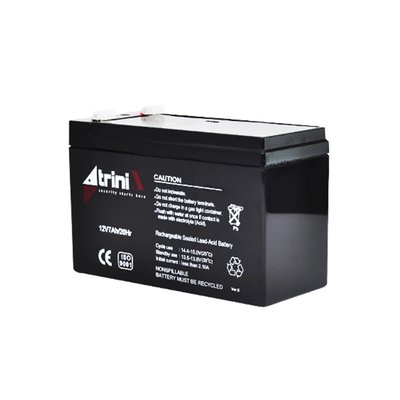 Акумуляторна батарея 12В 7Аг Trinix 12V7Ah/20Hr AGM свинцево-кислотна (44-00044) 44-00044 фото