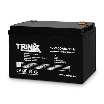 Trinix 12V100Ah/20Hr AGM Акумуляторна батарея 12В 100Аг свинцево-кислотна (44-00047) 44-00047 фото