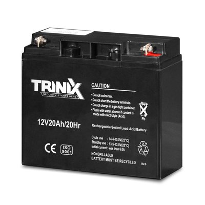 Акумуляторна батарея 12В 20Аг Trinix 12V20Ah/20Hr Super Charge AGM свинцево-кислотна (44-00049) 44-00049 фото