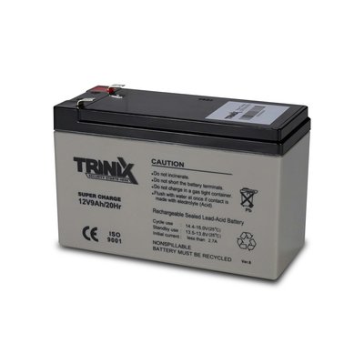 Trinix 12V9Ah/20Hr Super Charge AGM Акумуляторна батарея 12В 9Аг свинцево-кислотна (44-00050) 44-00050 фото