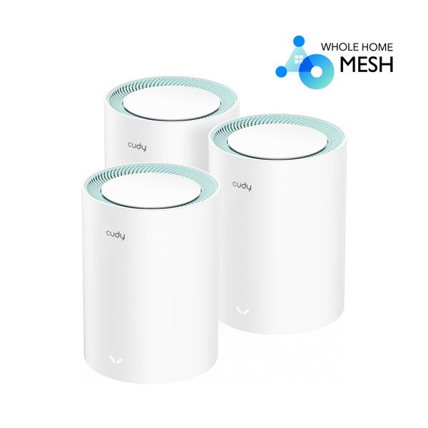 Маршрутизатор WiFi Mesh-система WiFi 5 Cudy M1300 (3-Pack) 3 штуки дводіапазонні гігабітні (73-00511) 73-00511 фото