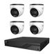Комплект IP-відеонагляду на 4 камери TVT IP-Video Kit 4x4Mp (T) PoE: 4 купольні 4Mp відеокамери + 4-канальний 6Mp відеореєстратор (77-00328-5) 77-00328-5 фото 1