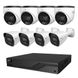 Комплект IP-відеонагляду на 8 камер TVT IP-Video Kit 8x4Mp (T/B) PoE: 4 купольні + 4 циліндричні 4Mp відеокамери + 8-канальний 6Mp відеореєстратор (77-00328-2) 77-00328-2 фото 1