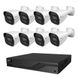 Комплект IP-відеонагляду на 8 камер TVT IP-Video Kit 8x4Mp (B) PoE: 8 циліндричних 4Mp відеокамер + 8-канальний 6Mp відеореєстратор (77-00328-3) 77-00328-3 фото 1